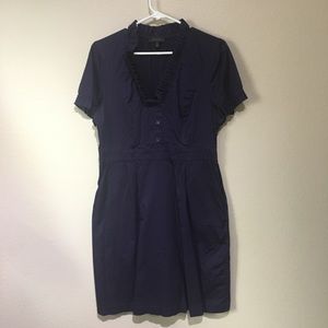 Plum colored shirt dress